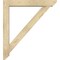 Ekena Millwork Traditional Slat Rough Sawn Bracket w/ Offset Brace, Douglas Fir, 6"W x 36"D x 40"H BKT0604X36X40TRA06RDF - alternate 4